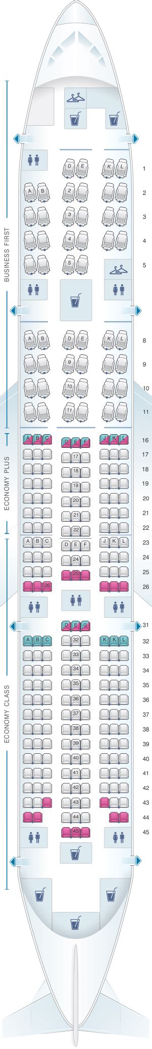 Seat Map United Airlines Boeing B777 200 (777) – version 3.